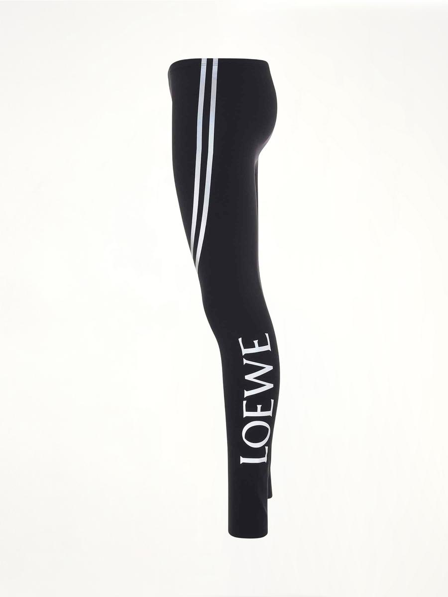 Logo Polyamide Leggings in Black