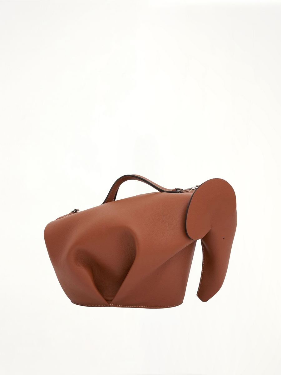 Large Elephant Bag in Classic Calfskin in Tan