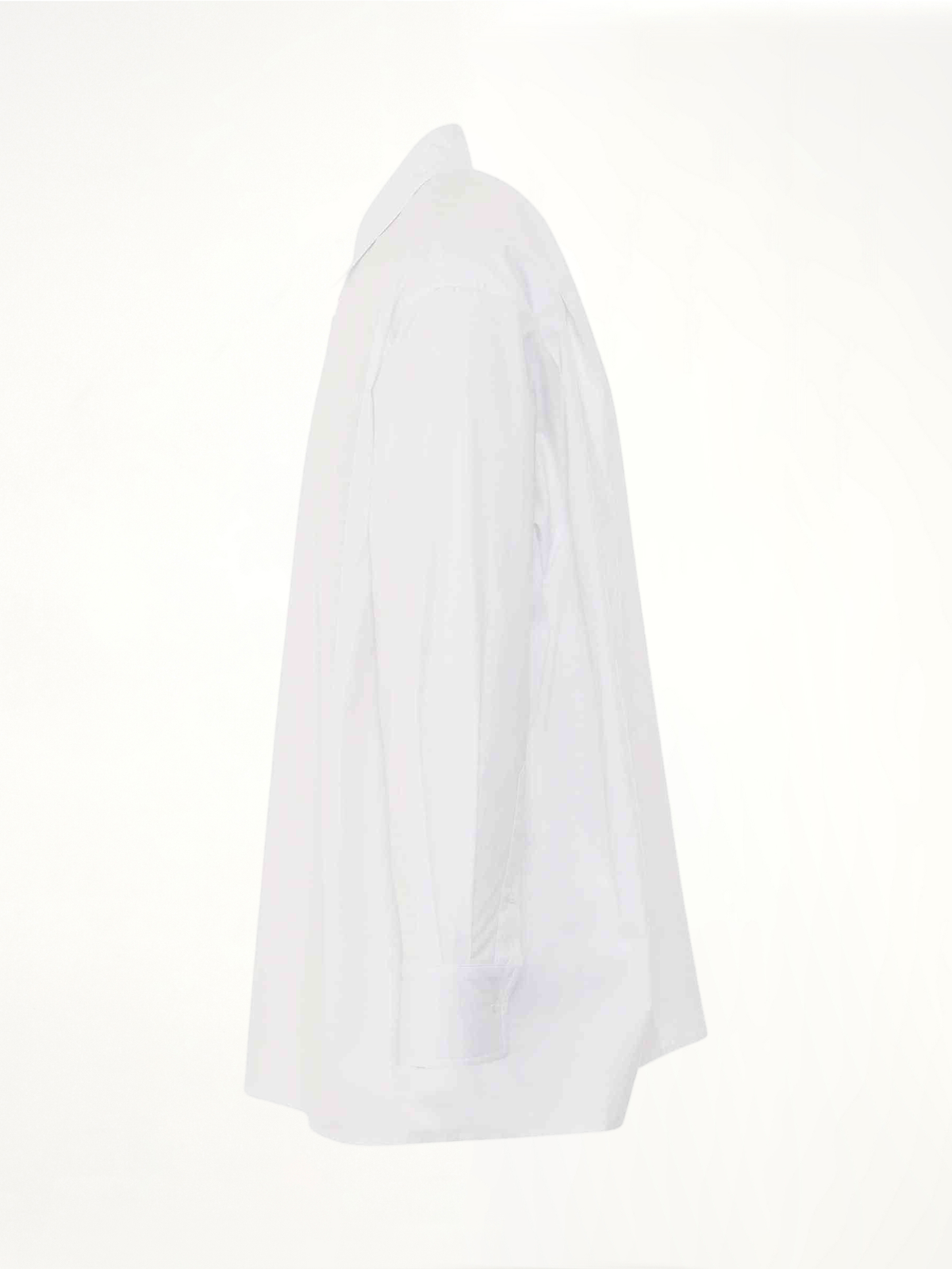 1506 Logo Print Cotton Shirt in White