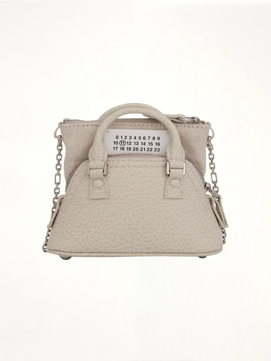 Baby 5AC Leather Bag in Grey