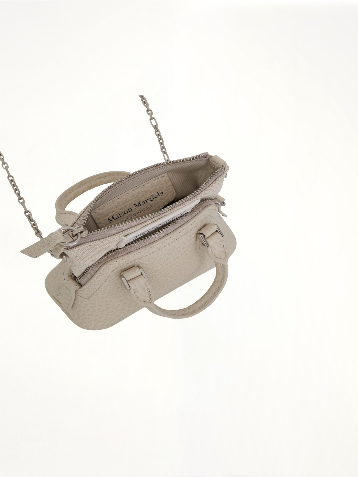 Baby 5AC Leather Bag in Grey