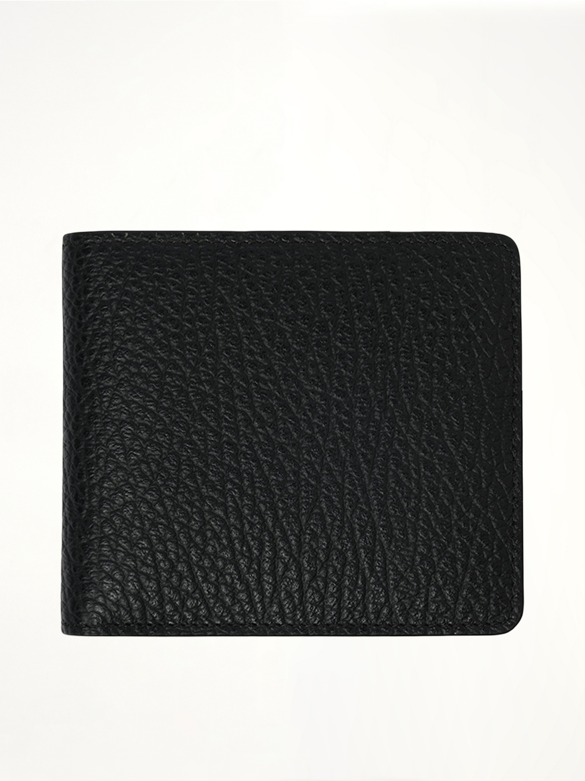 4 Stitch Bifold Wallet in Black