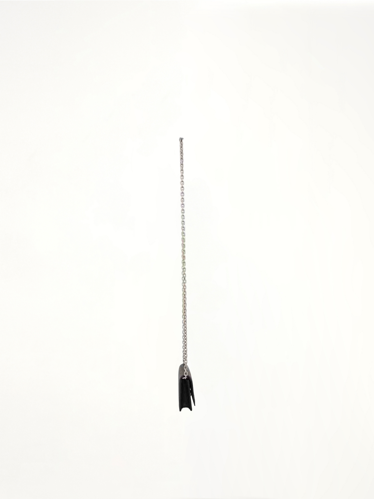 Four Stitches Chain Wallet in Black