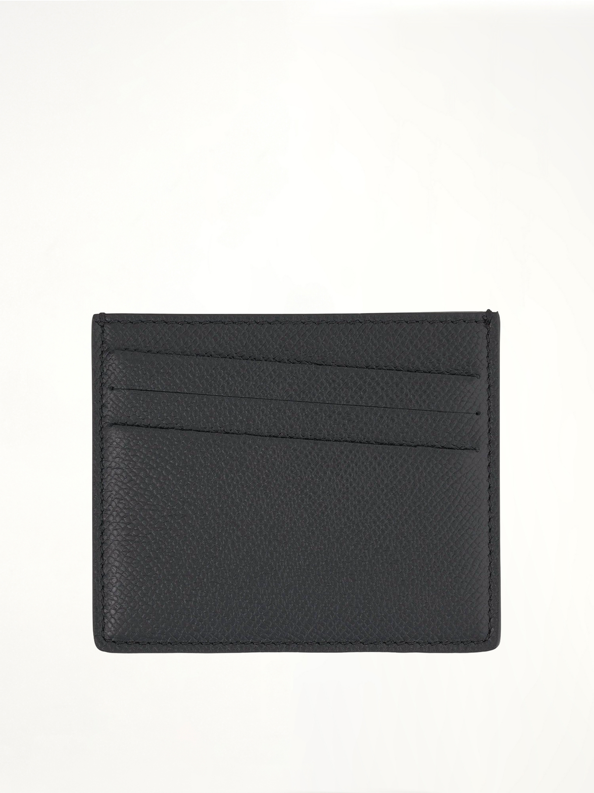 Four Stitch Logo 6CC Card Holder in Black