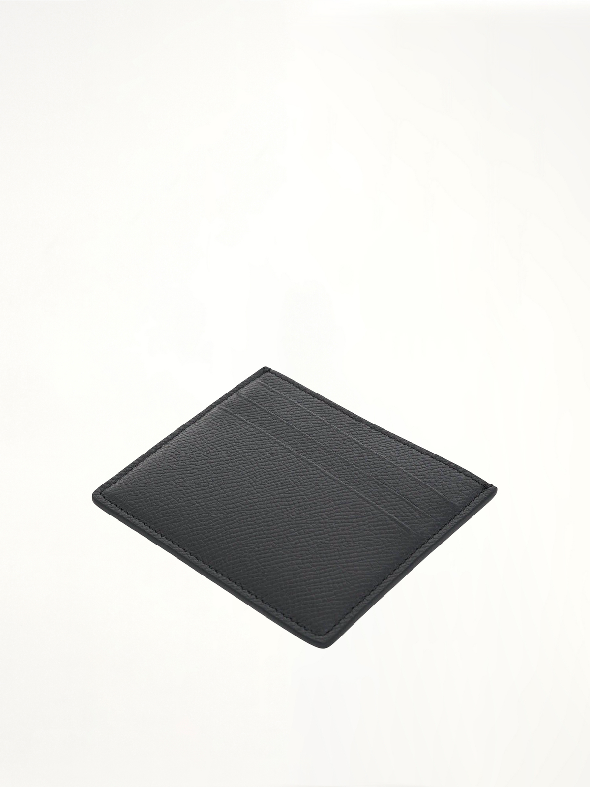 Four Stitch Logo 6CC Card Holder in Black