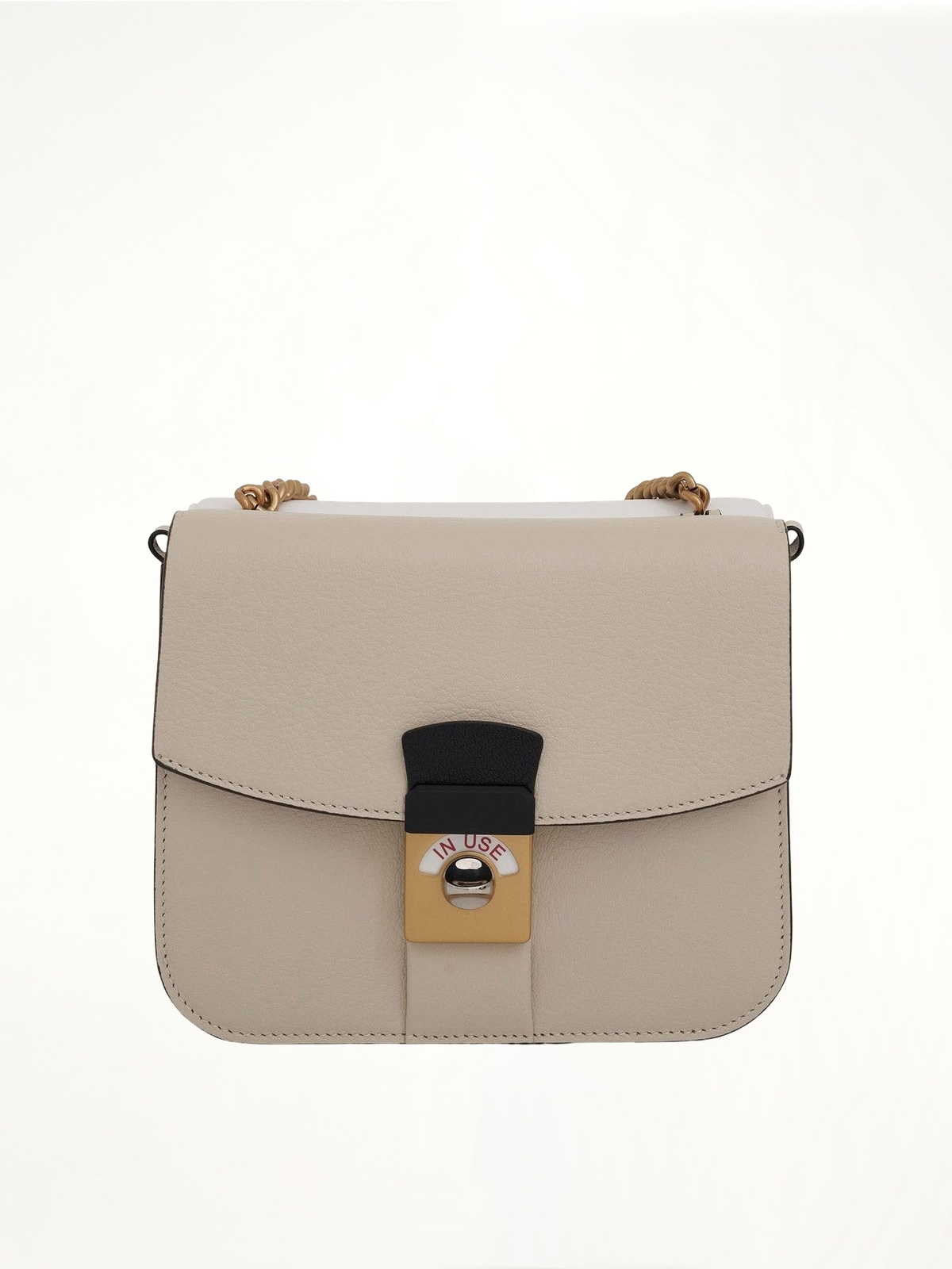 New Lock Square Bag in Grey
