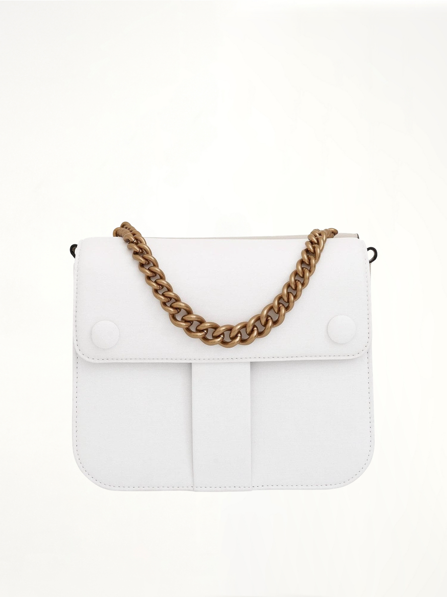 New Lock Square Bag in Grey