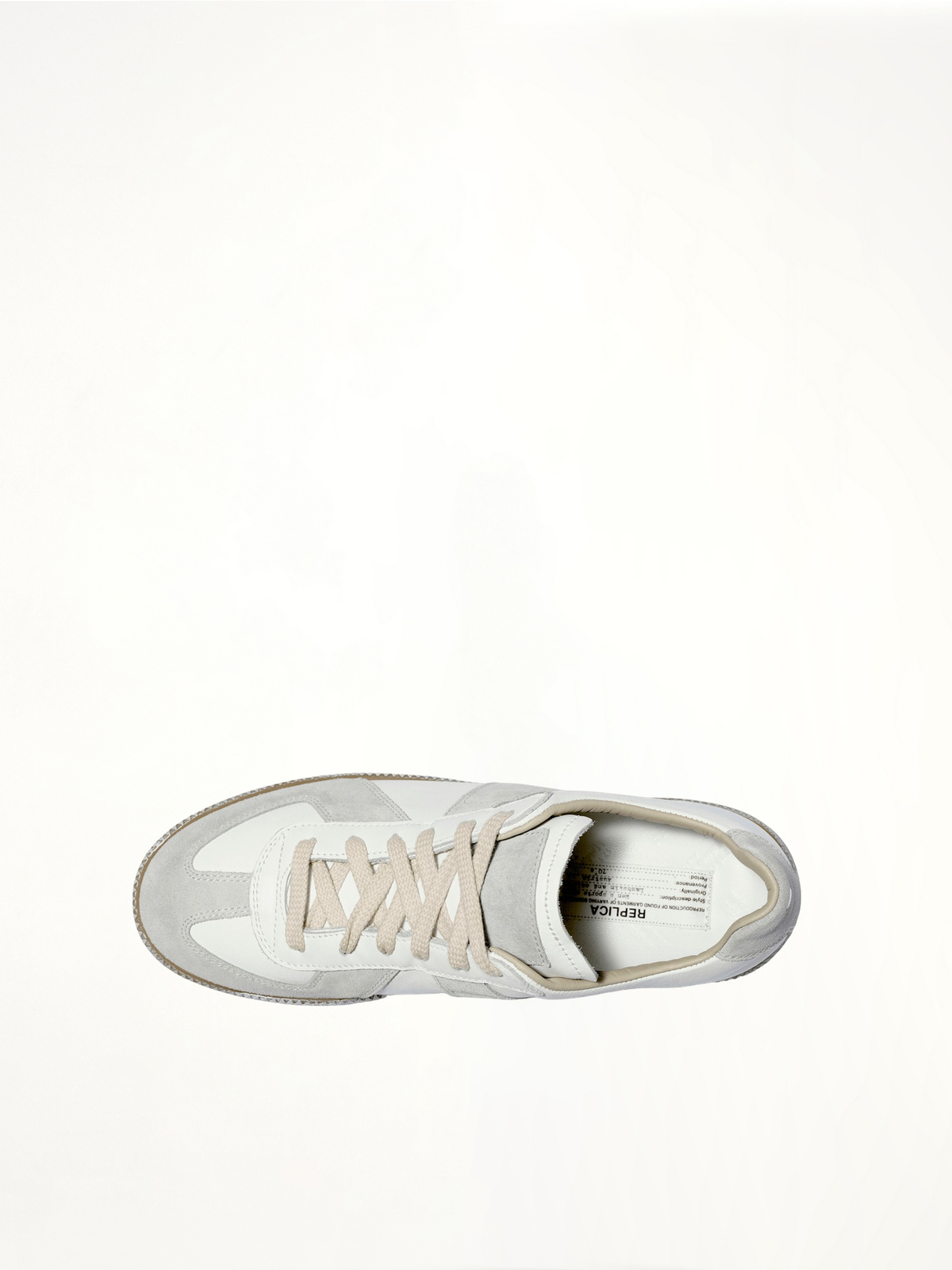 Replica Vintage Leather Sneaker Top View | MAISON MARGIELA