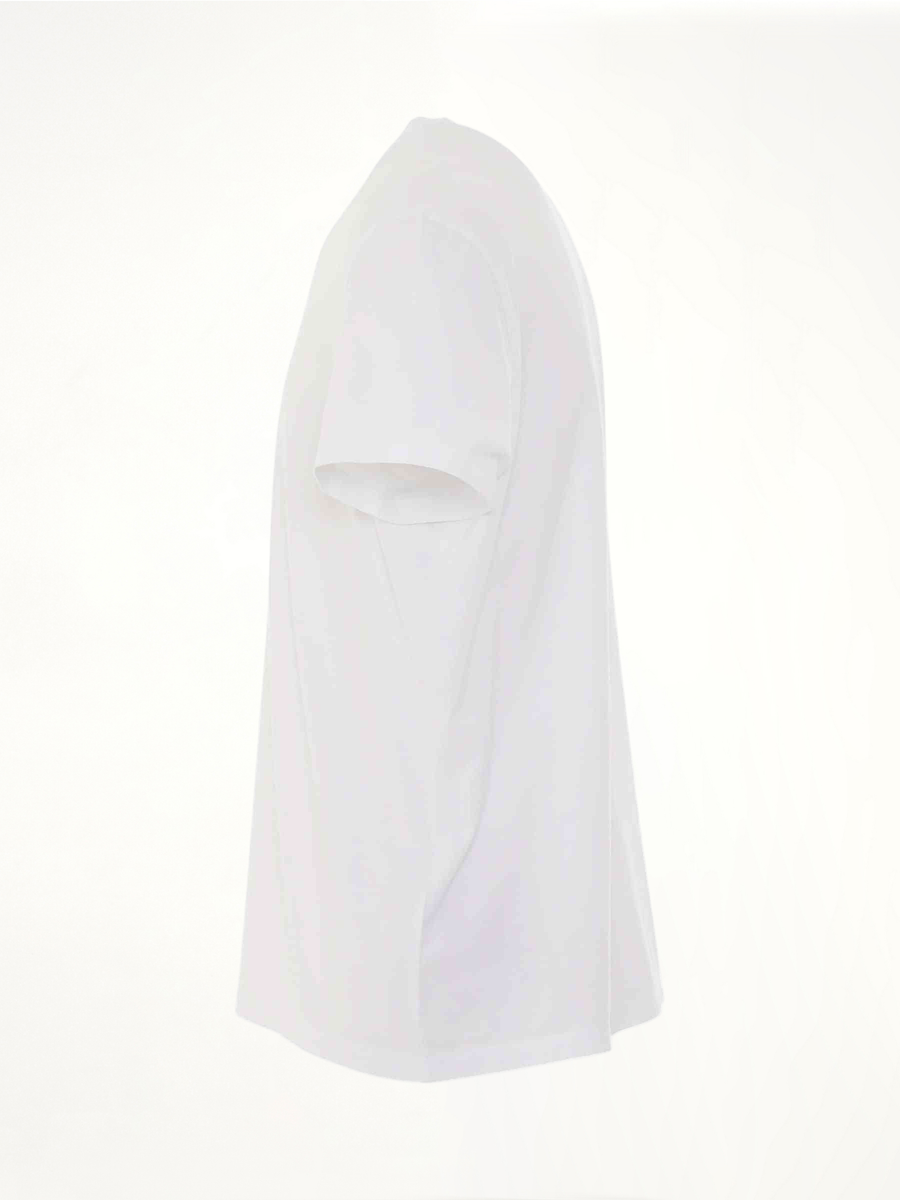 Upside Down Logo T-Shirt in White/Black