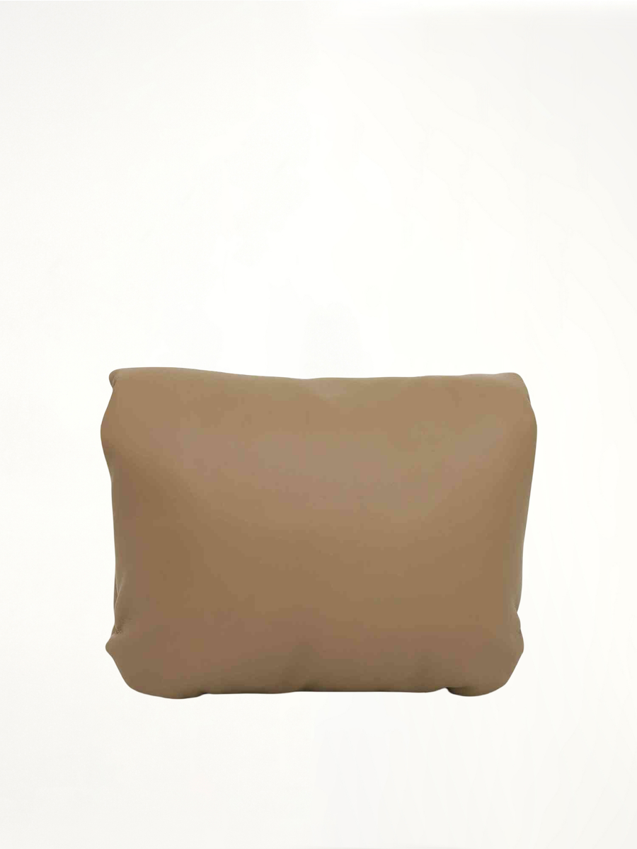 Puffer Goya Bag in Shiny Nappa Lambskin in Clay Green