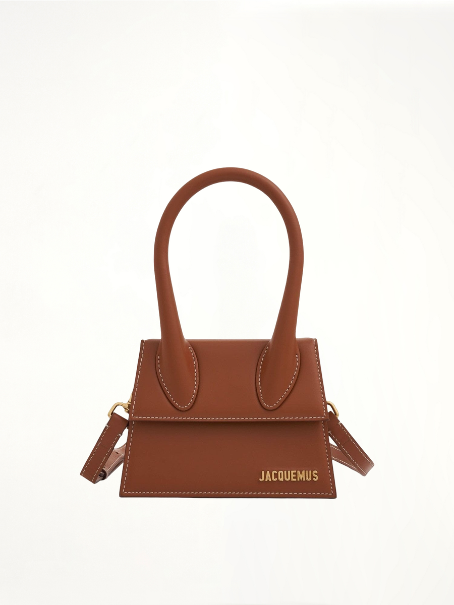 Le Chiquito Moyen Leather Bag in Light Brown