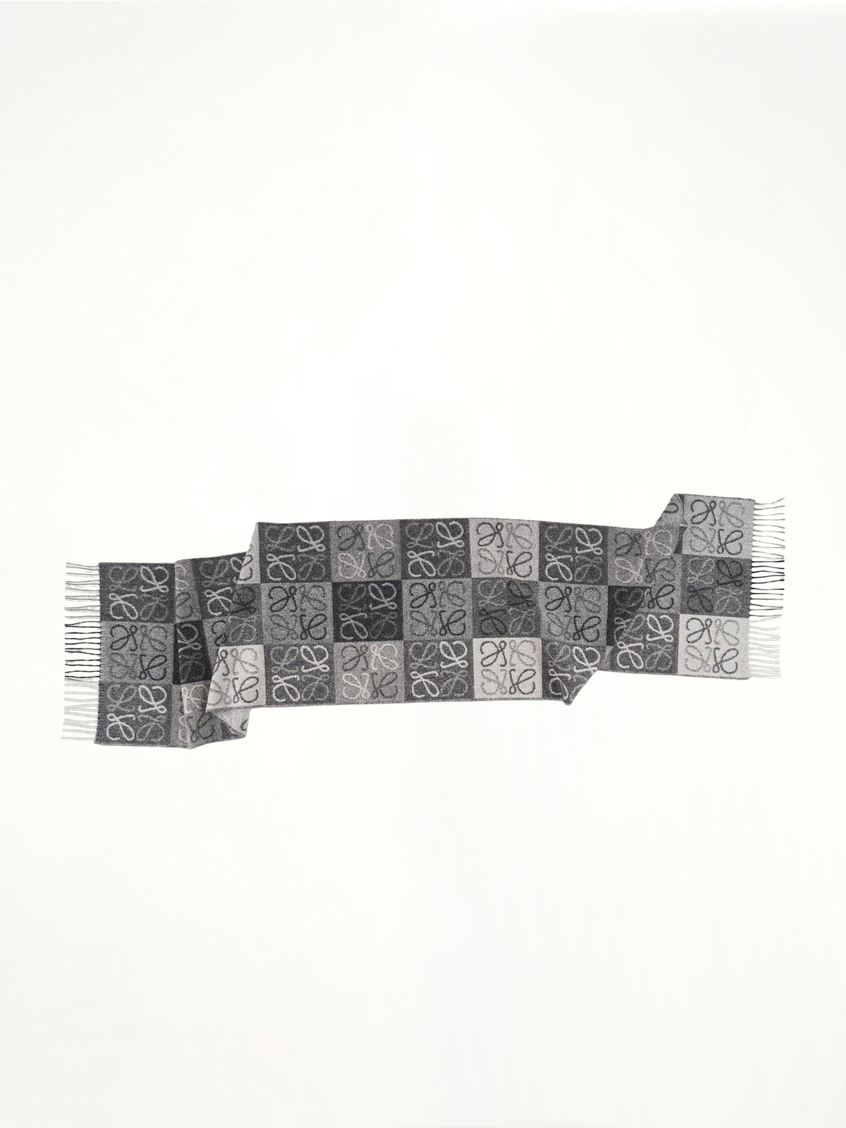 Anagram Wool Scarf in Black