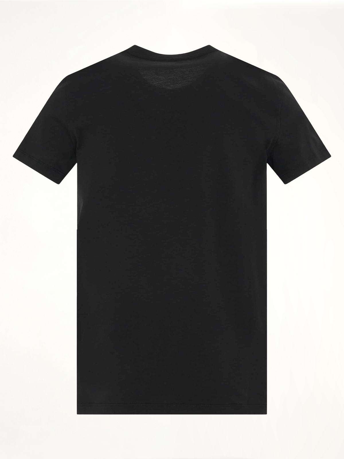Logo Flock Classic Fit T-Shirt in Black/White