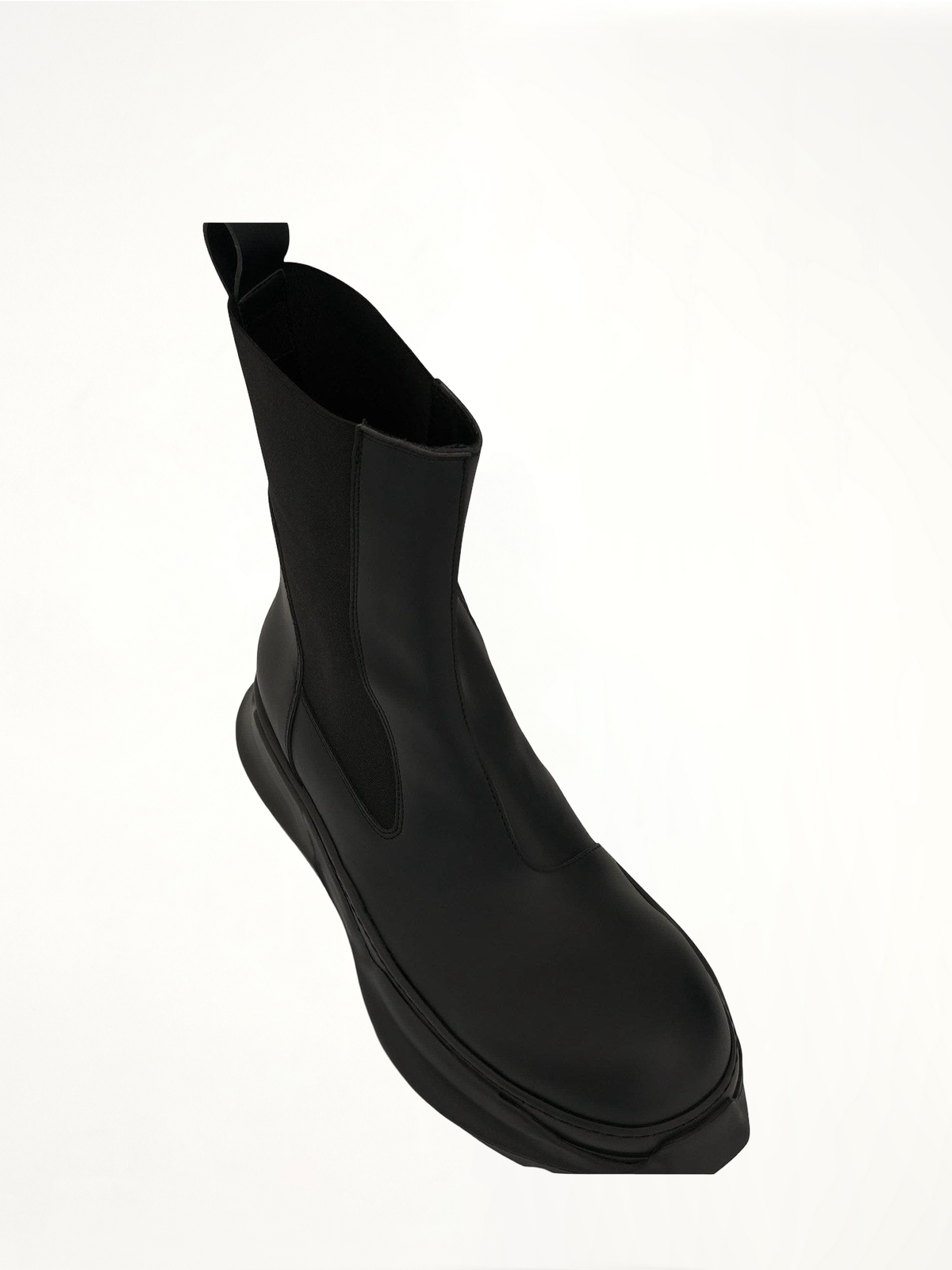 DRKSHDW Woven Beatle Abstract Boots in Black Top View | RICK OWENS DRKSHDW