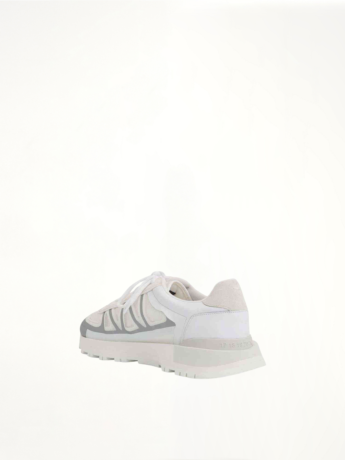 50-50 Sneakers in White Top View | MAISON MARGIELA