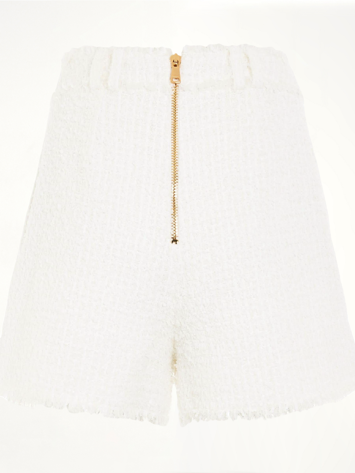 High Waisted 8 Buttons Shorts in White