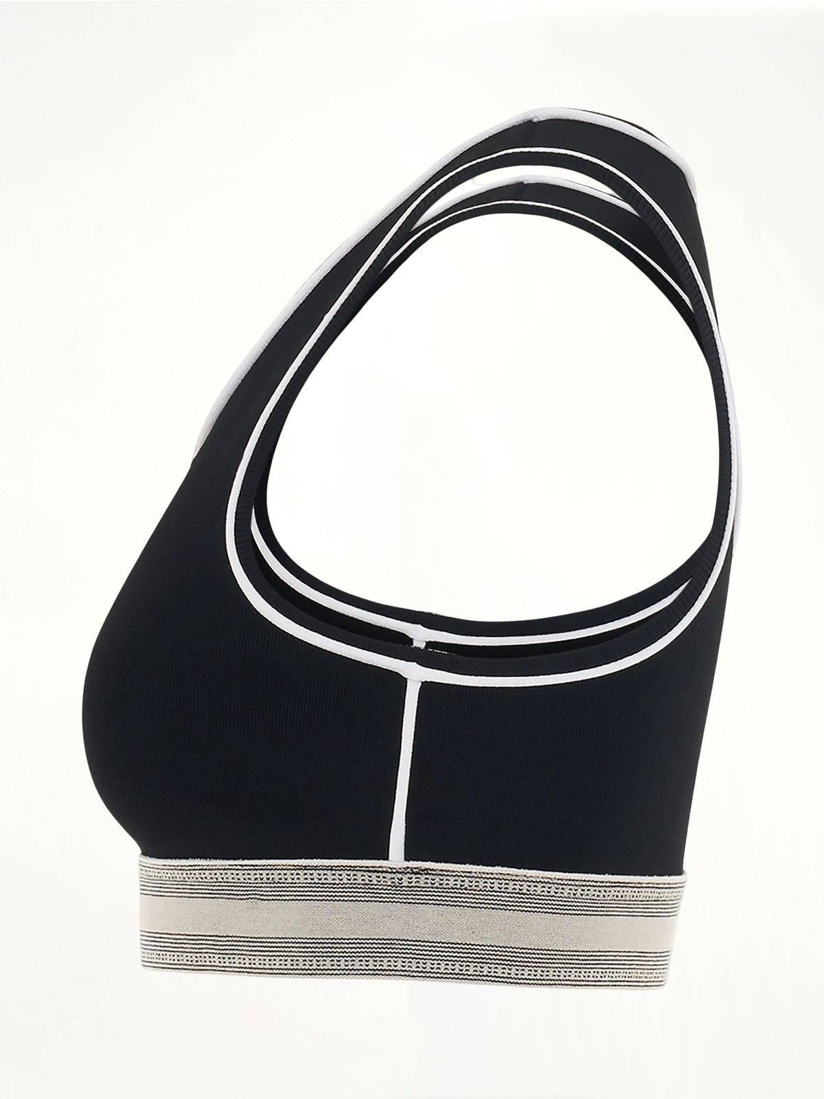 Logo Cropped Tank Top in Black