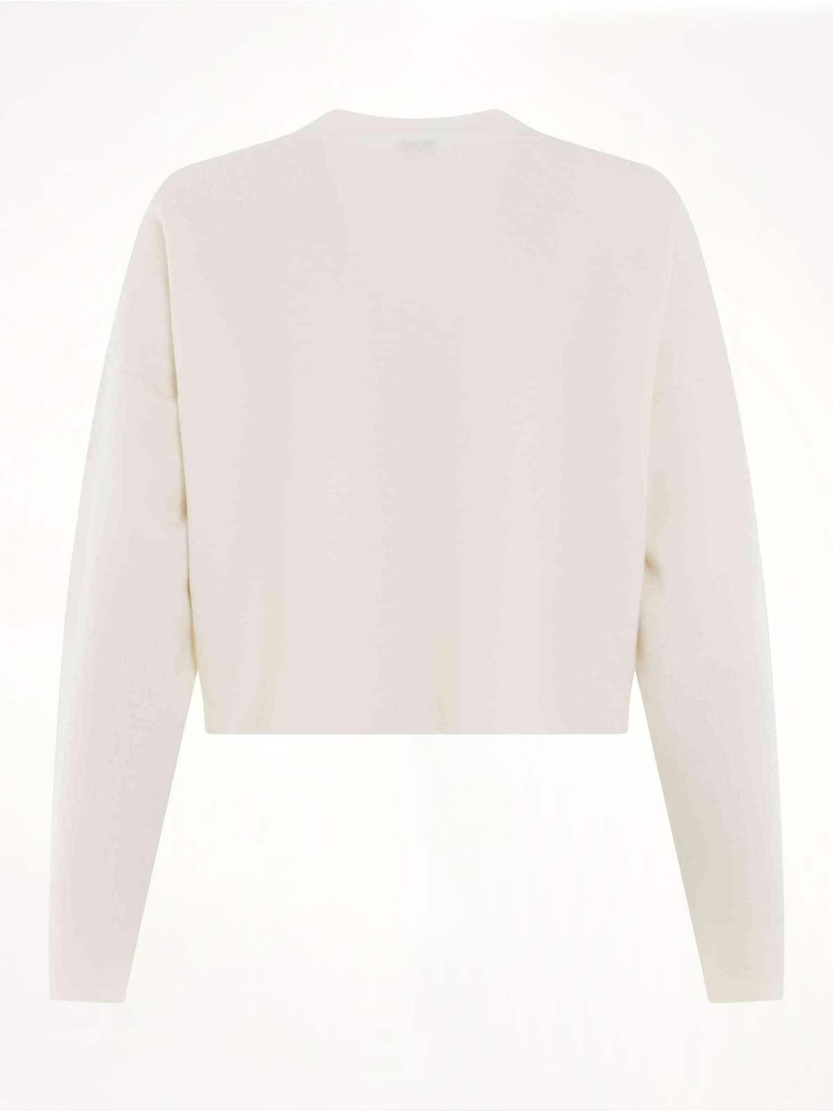 Short Anagram Sweater in White