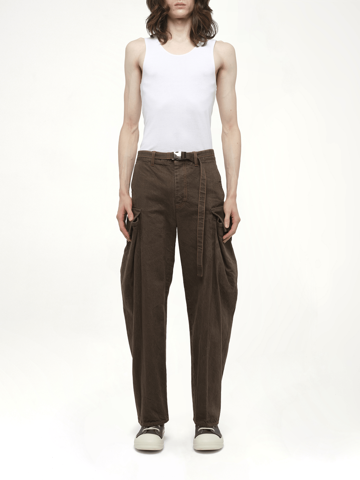 Denim Pants in Brown