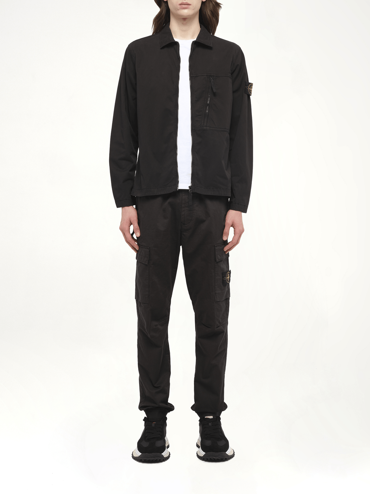 120000 Supima Overshirt in Black