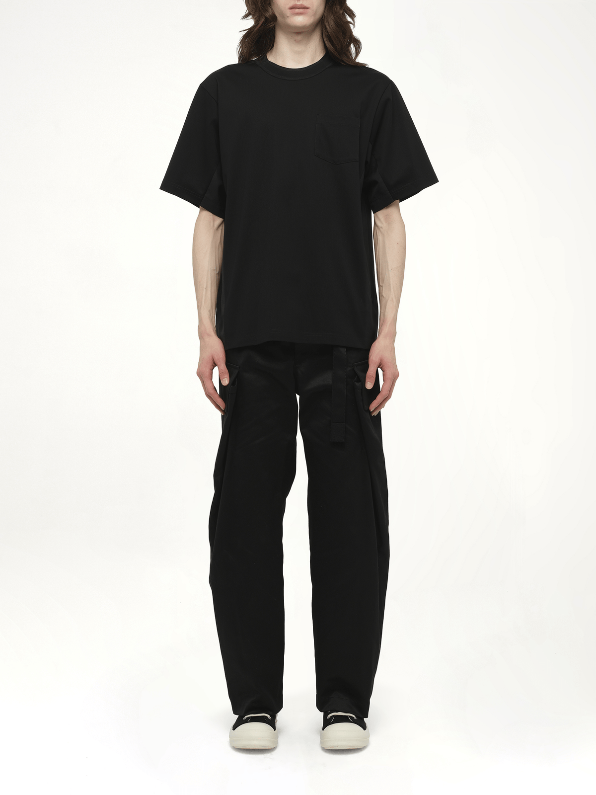 Suiting x Cotton Jersey T-Shirt in Black