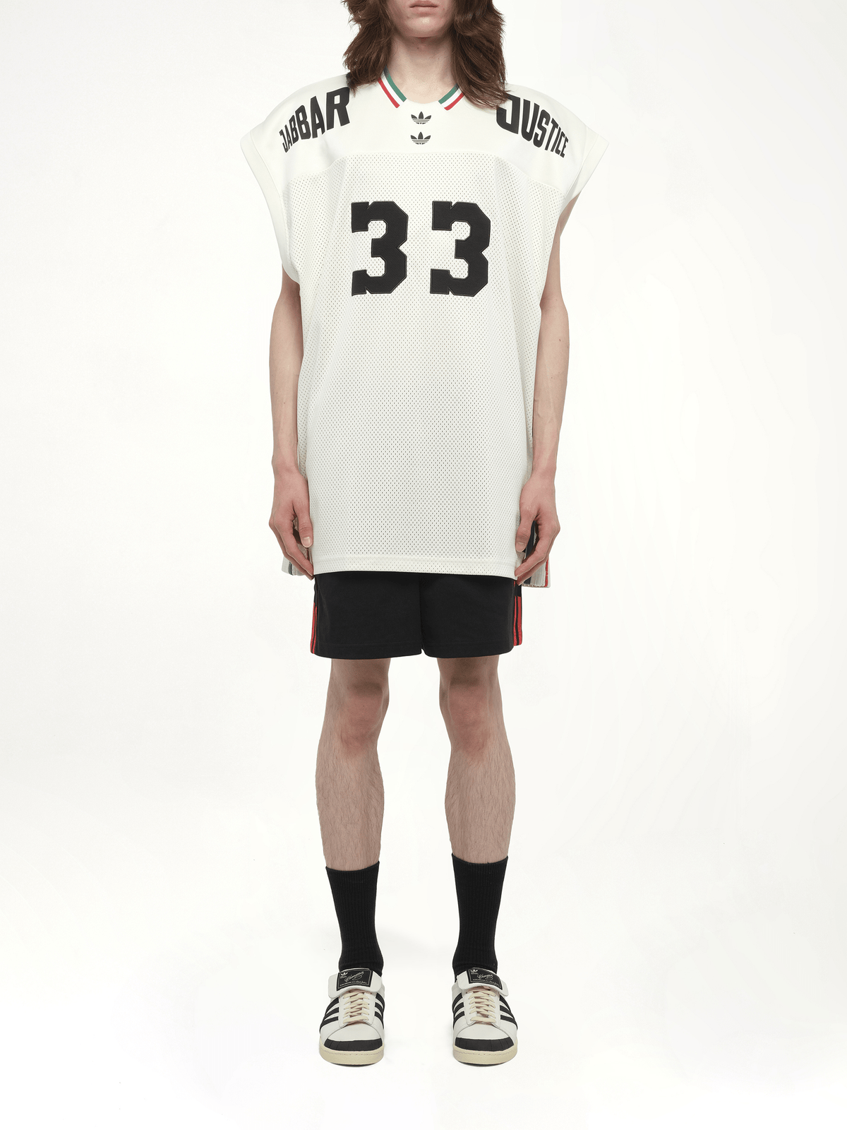 Adidas X Chavarria Jabbar Basketball Jersey in Off White