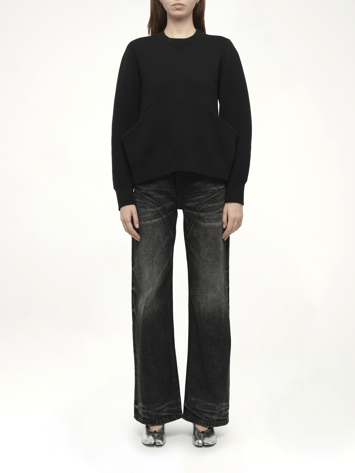 Sponge Sweat Pullover in Black