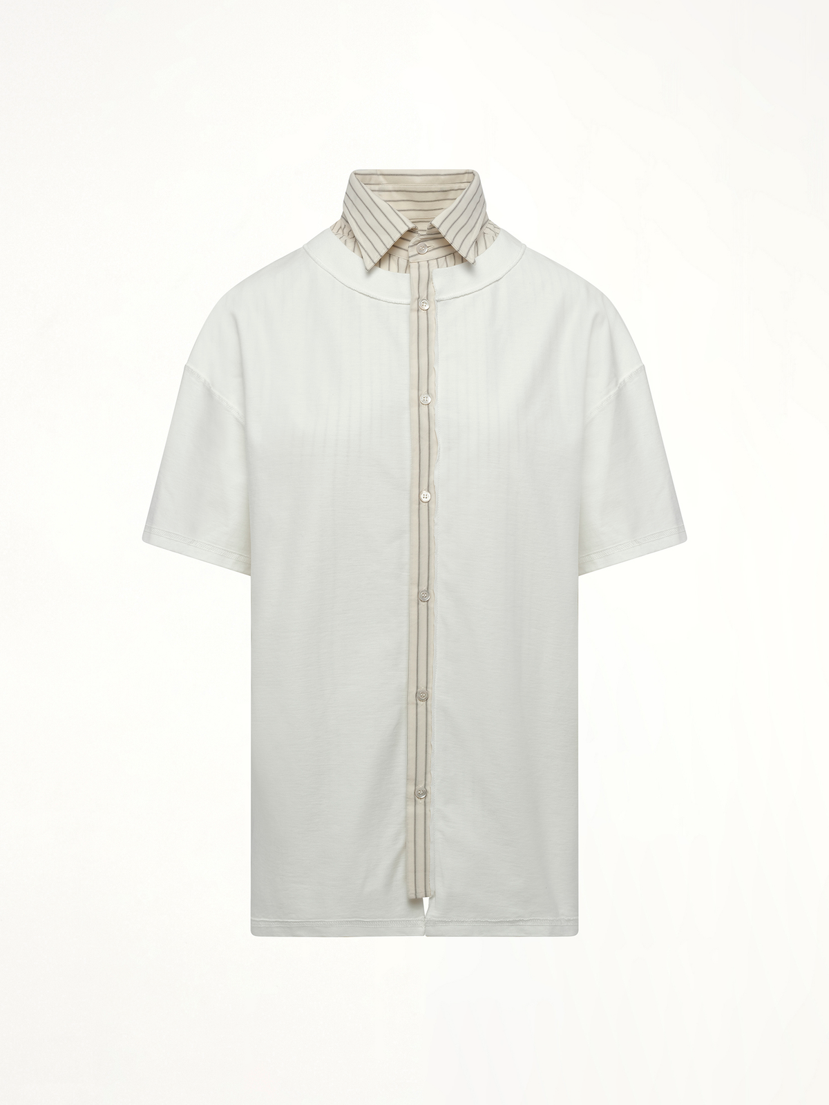 Short-sleeved Top in Off White