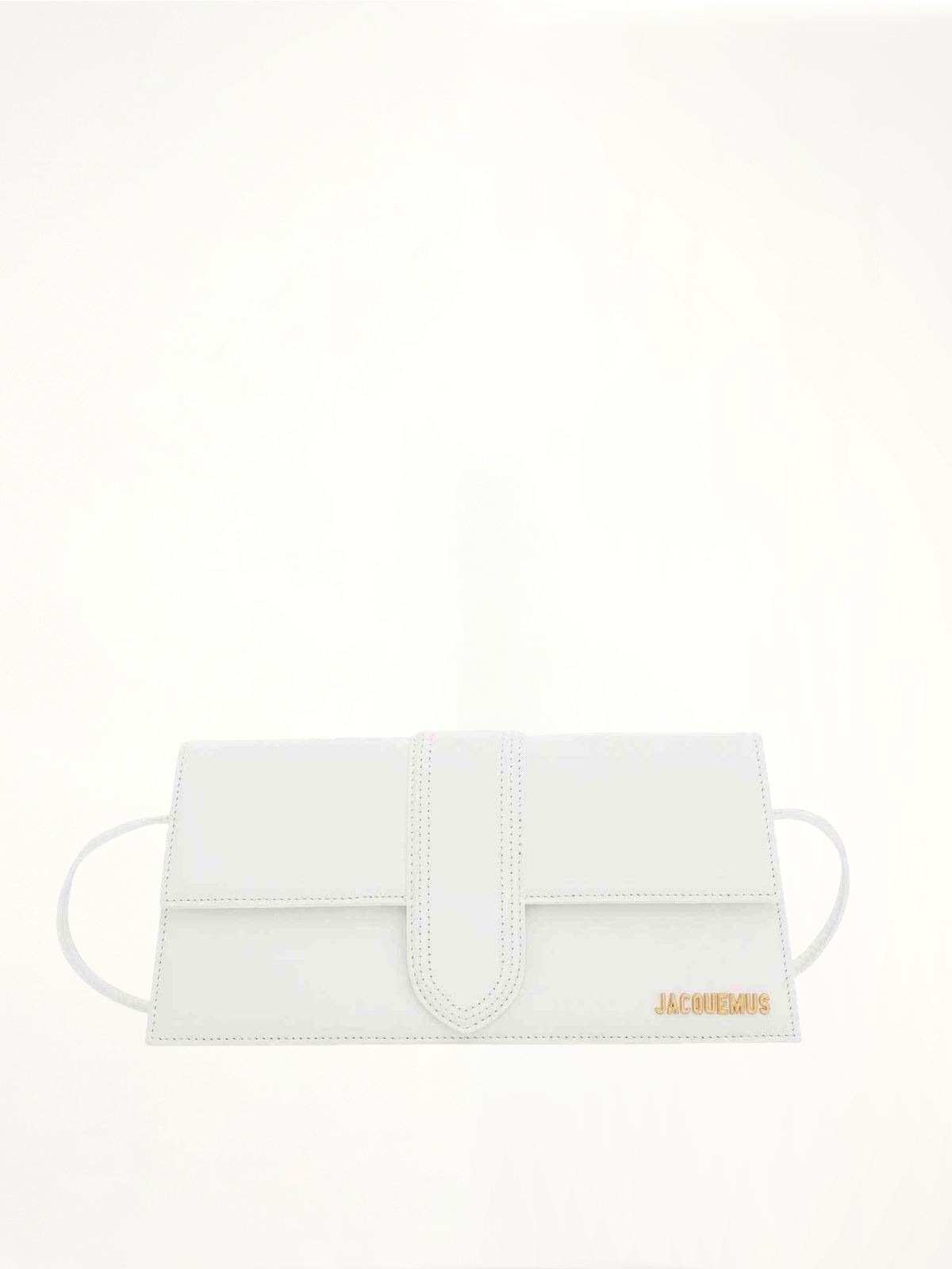 Le Bambino Long Leather Bag in White