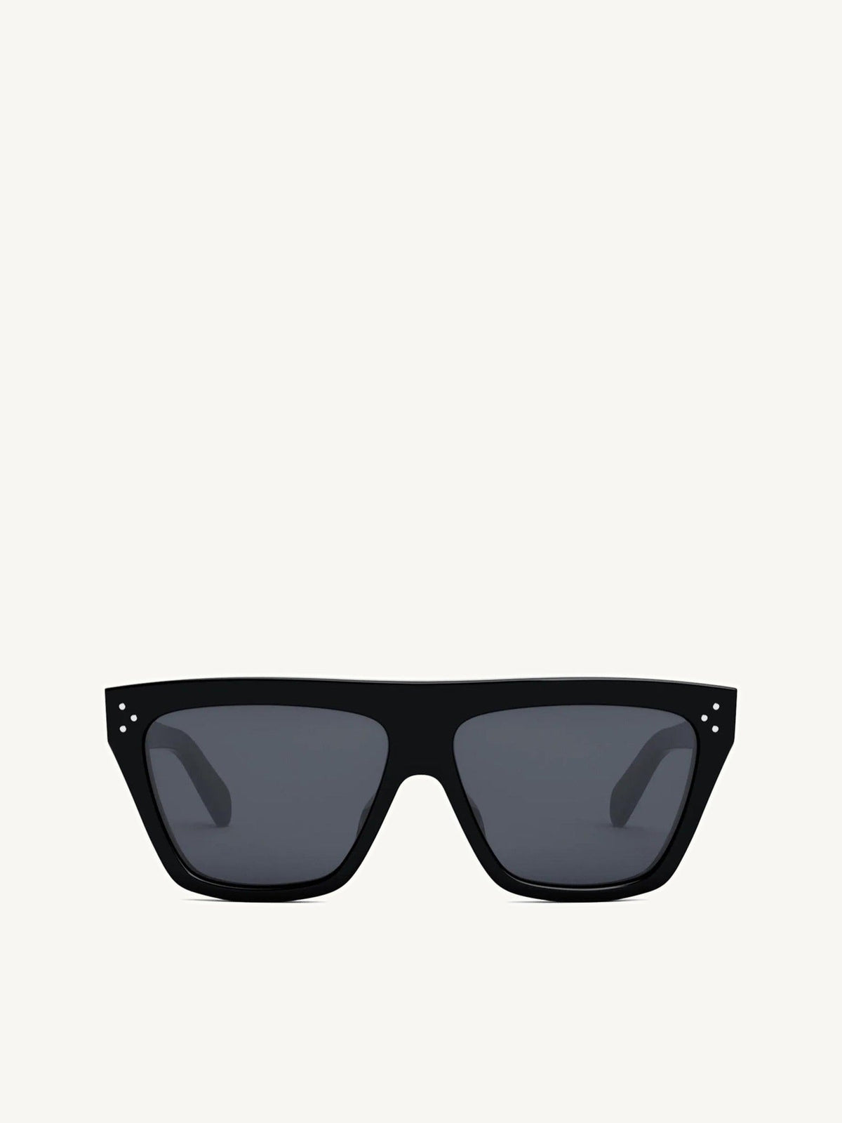 CL40256I Oversized D-Frame Sunglasses in Black