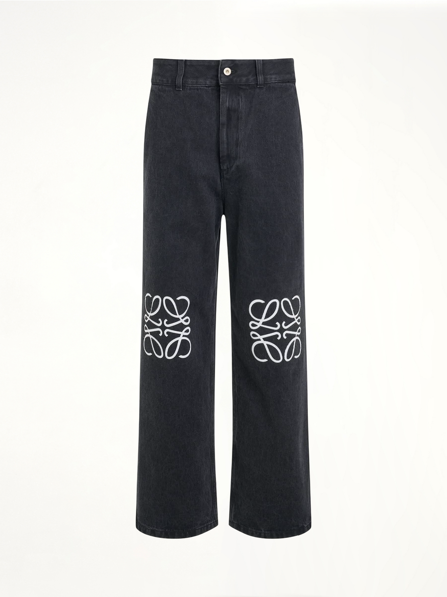 Anagram Baggy Jeans in Black