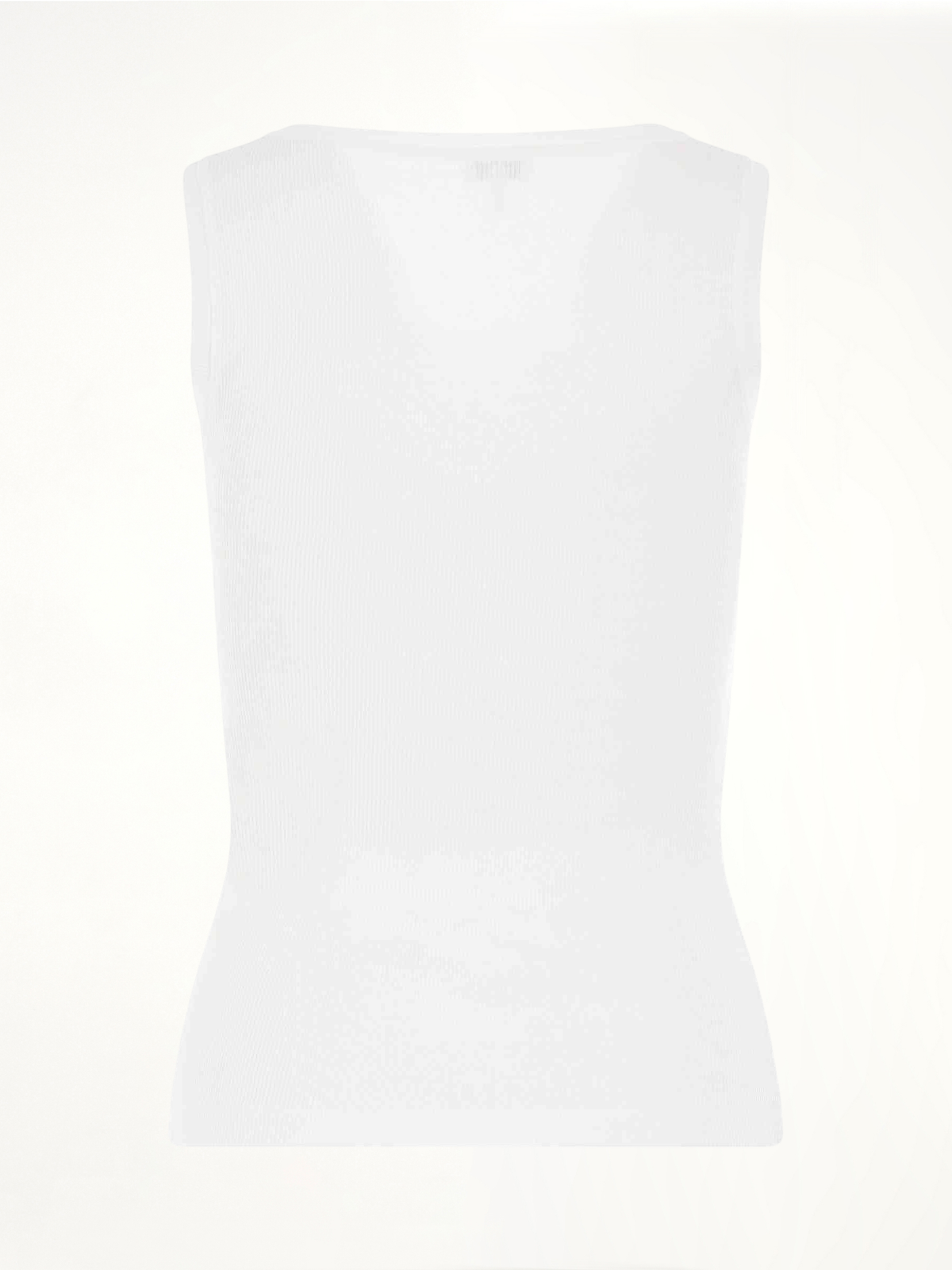 Anagram Embroidered Tank Top in White