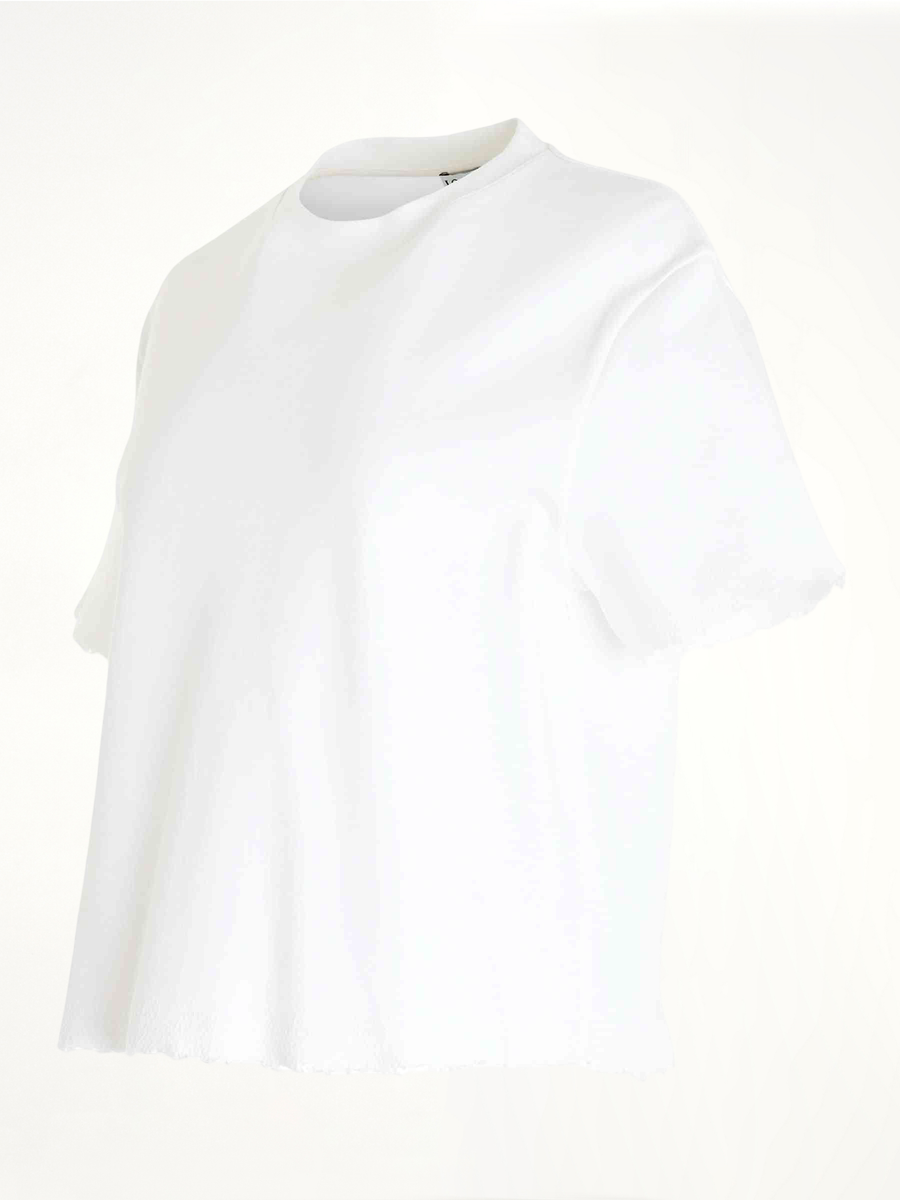 Cotton/Polyamide T-Shirt in White