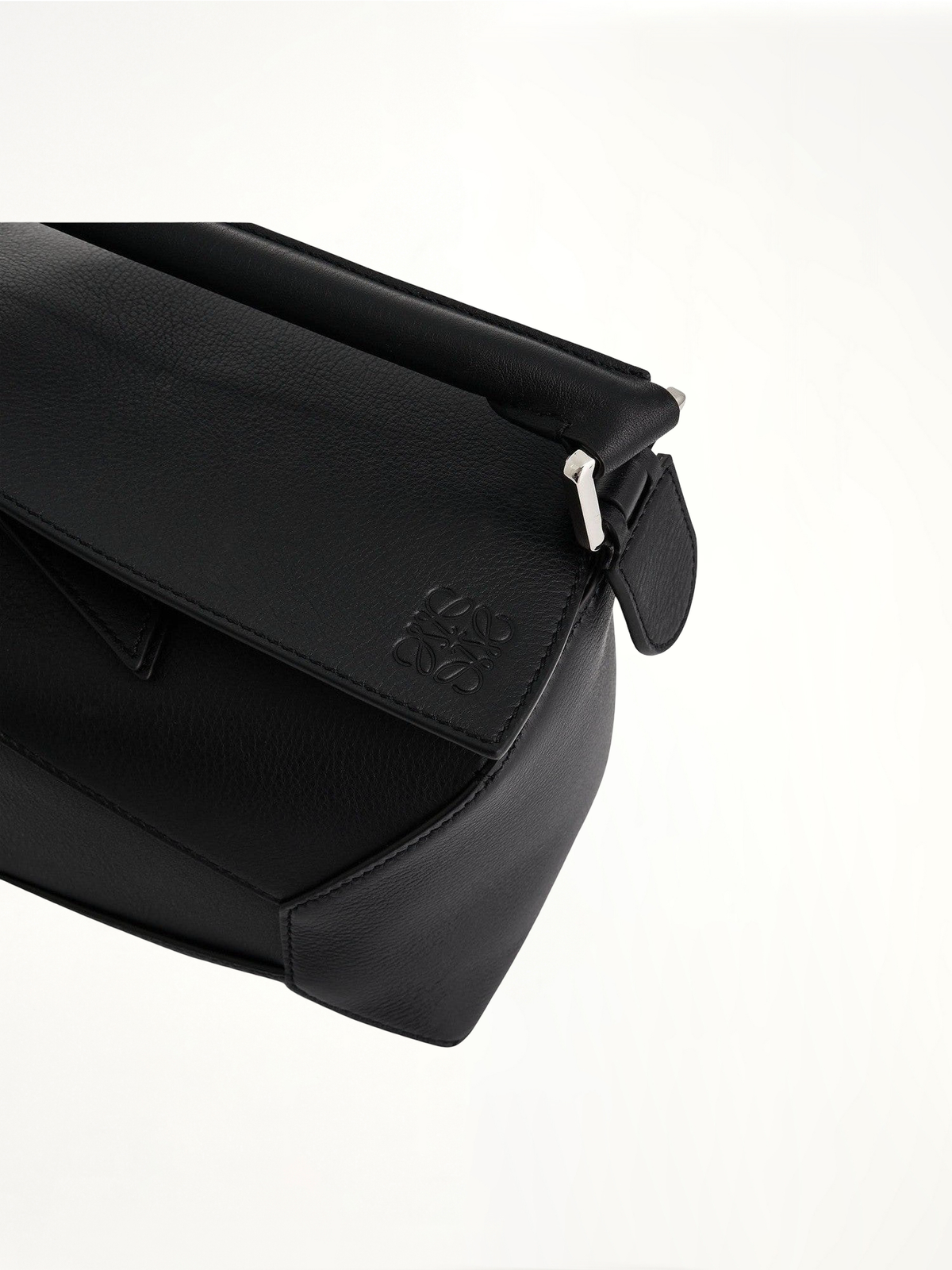 Small Puzzle Edge Bag in Black
