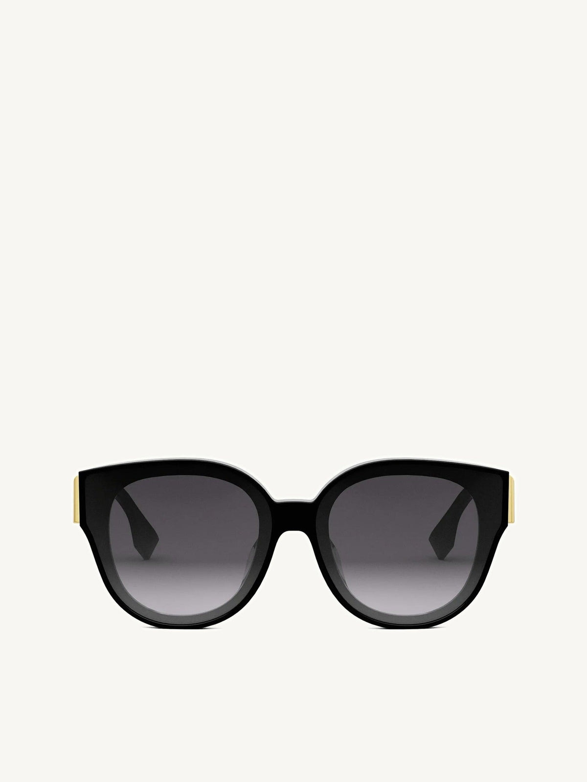 Fendi FE40111F 6501B Wayfarer Sunglasses in Black/Gold