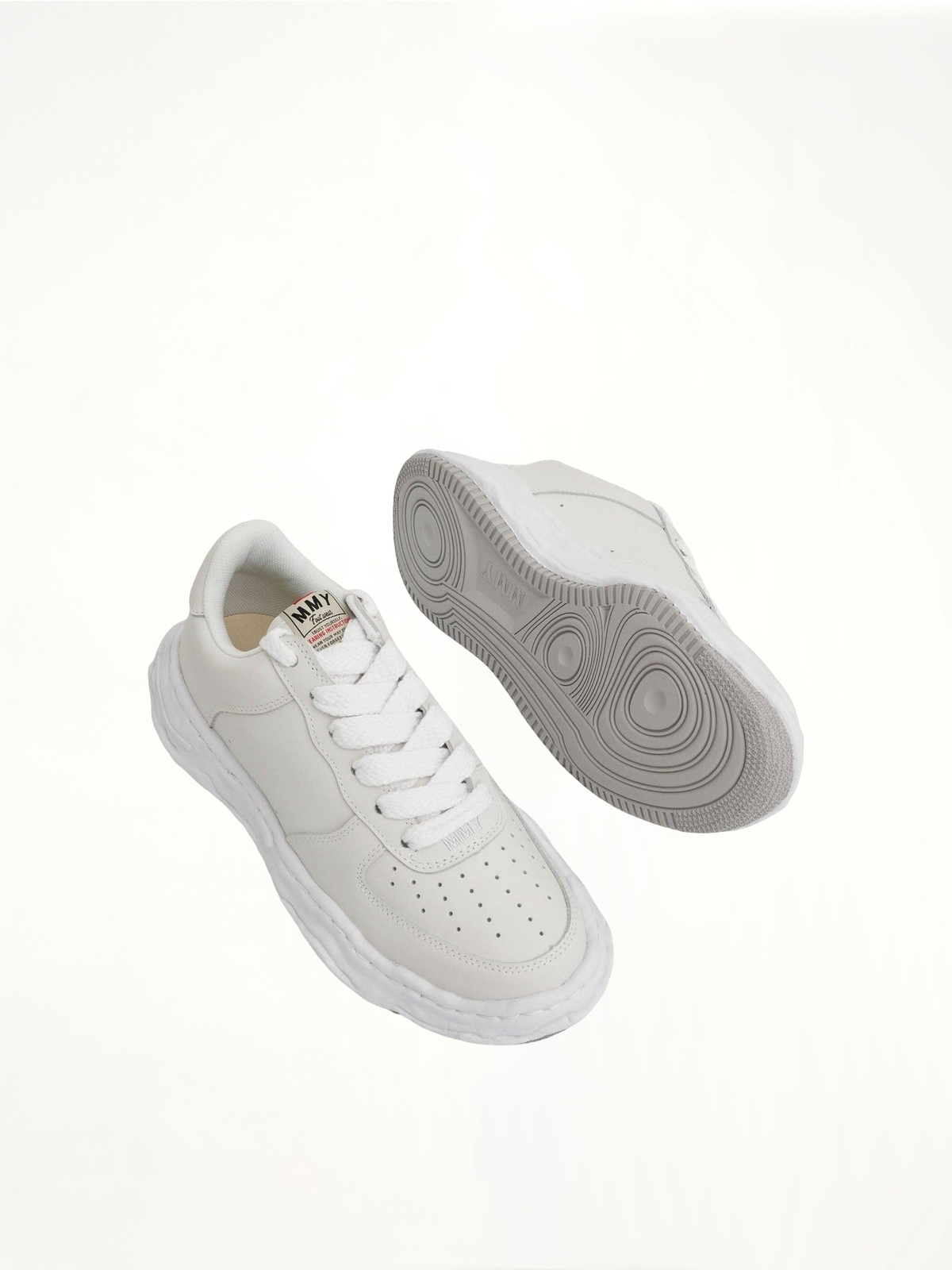 Wayne OG Sneaker in White Top View | MAISON MIHARA YASUHIRO