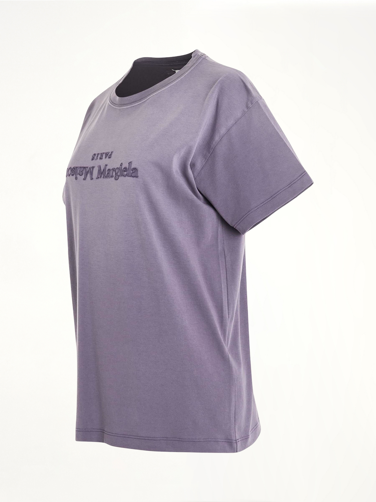 Cotton Jersey Logo T-Shirt in Washed Purple