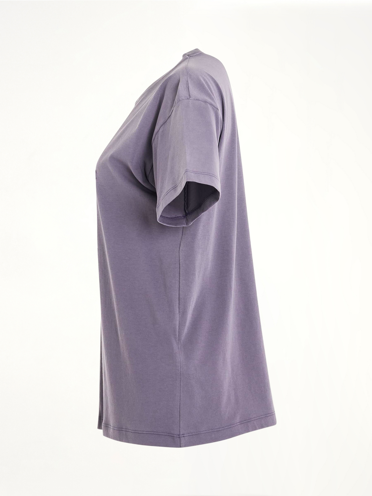 Cotton Jersey Logo T-Shirt in Washed Purple