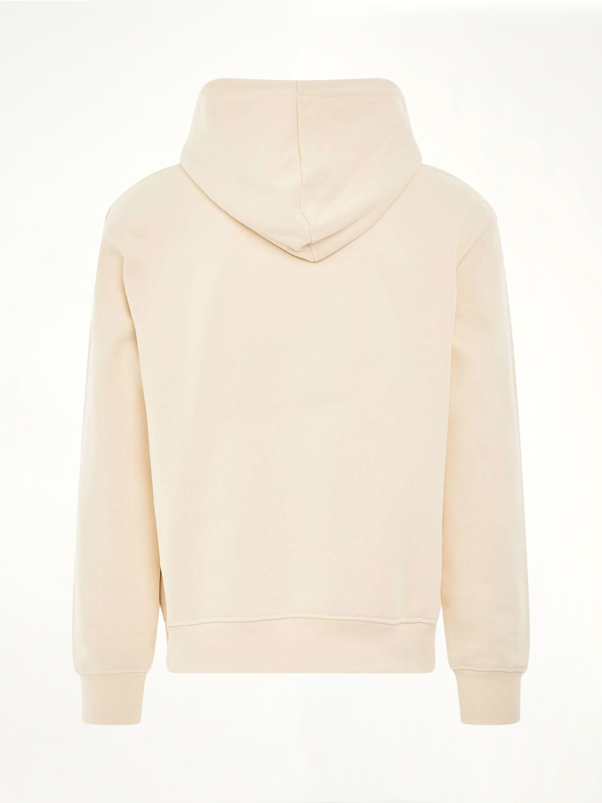 Brode Embroidered Logo Hoodie in Beige
