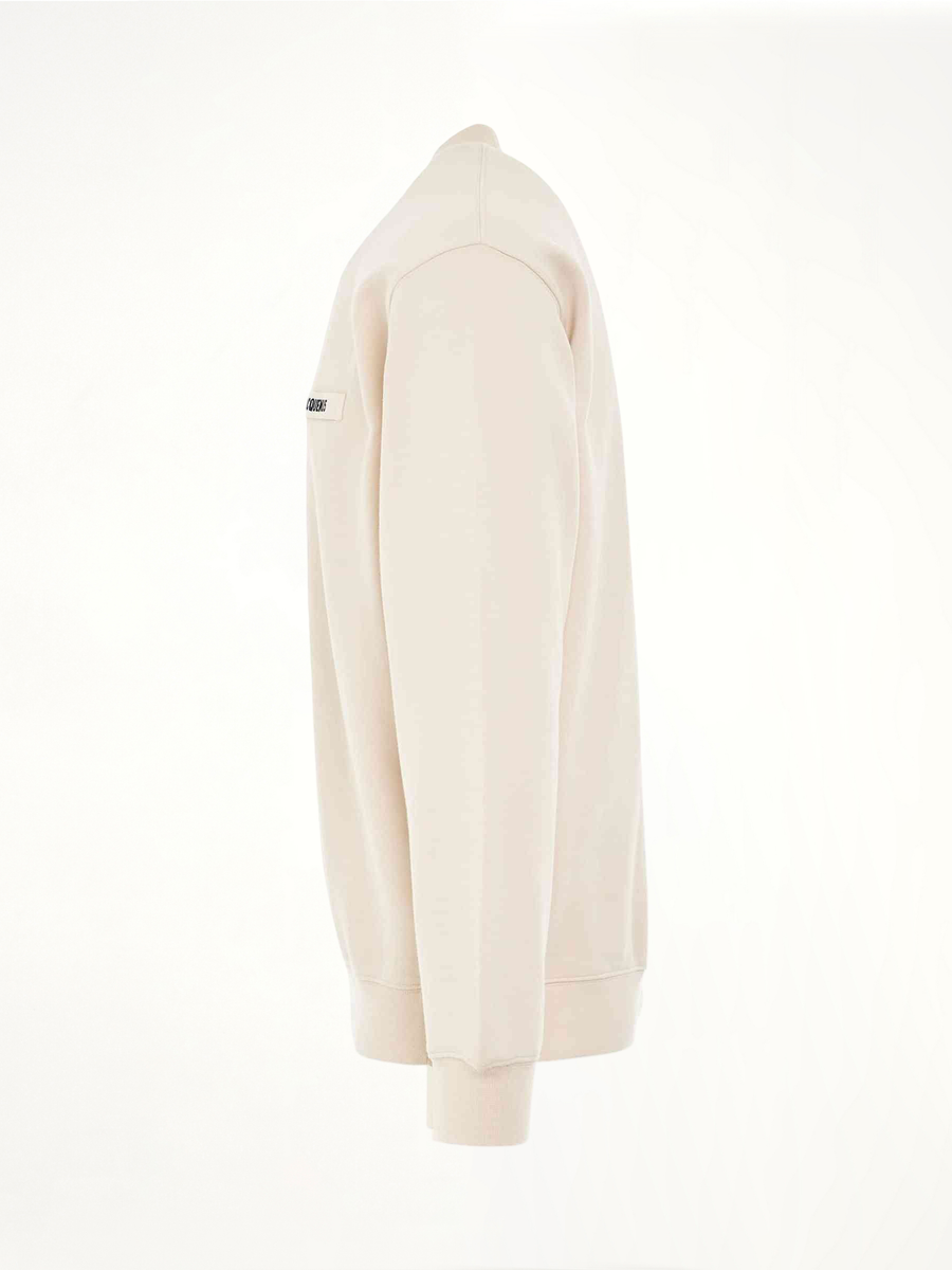 Gros Grain Logo Sweatshirt in Beige