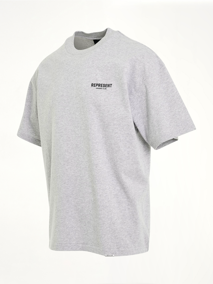 New Represent Owners Club T-Shirt in Ash Grey/Black