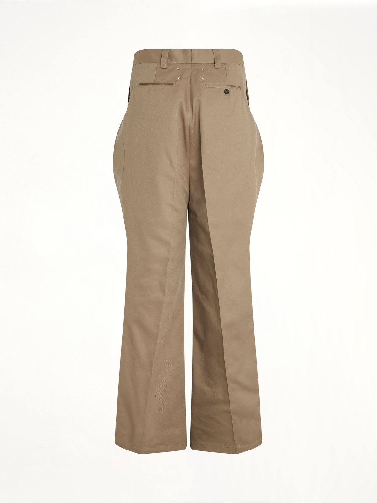 Pleat Details Pants in Beige