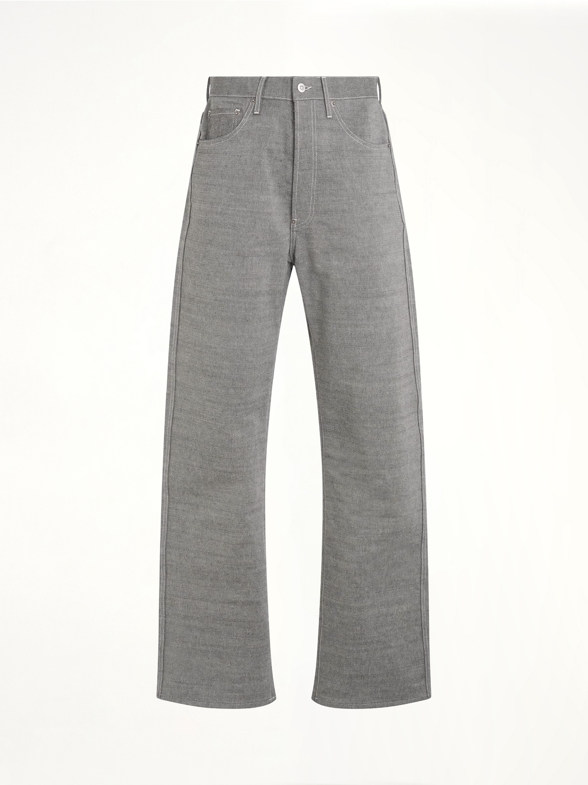 Broken Twill 5 Pocket Pants in Caviar