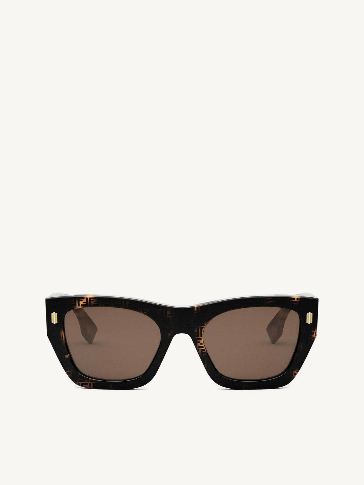 Fendi FE40100I 5355E Acetate Sunglasses in Havana/Brown