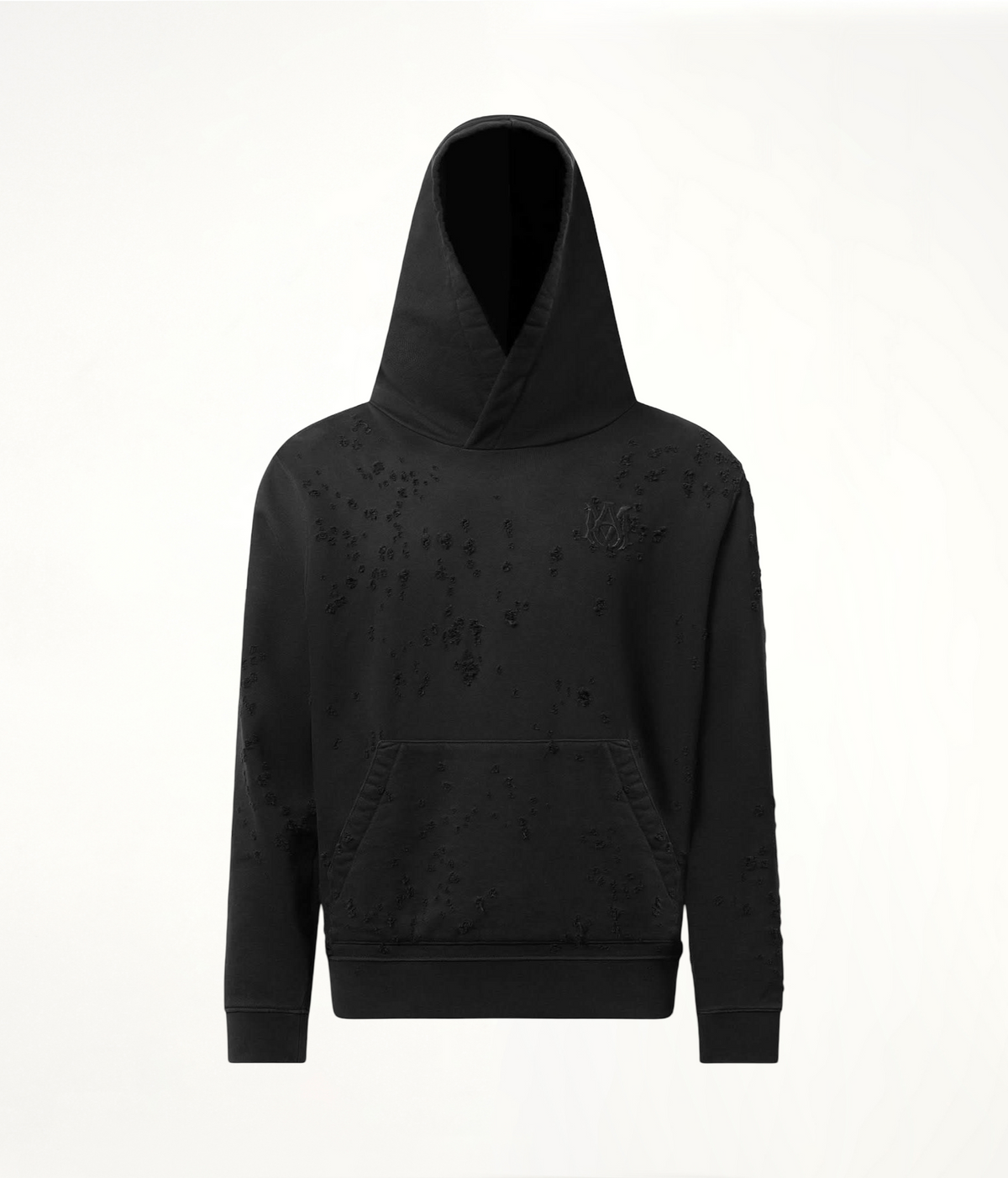 MA Shotgun Embroidered Hoodie in Black