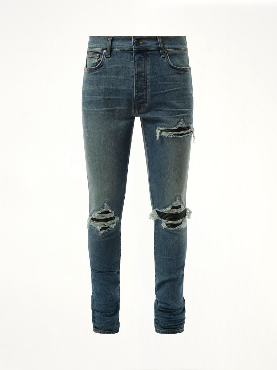 MX1 Distressed Jeans in Dark Indigo
