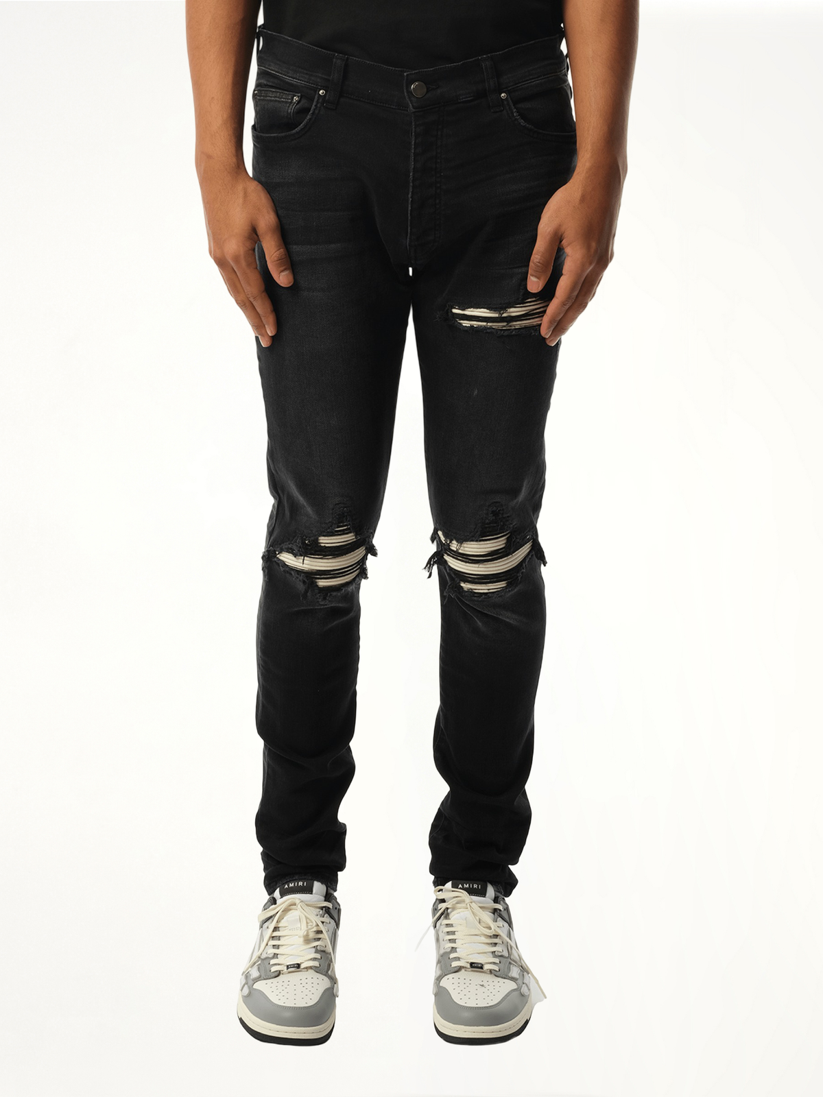 MX1 Ultrasuede Jeans in Vintage Black