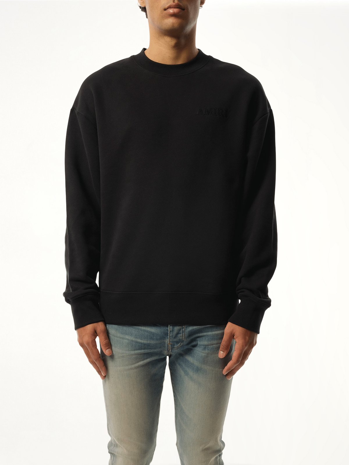 Amiri Oversized Sweatshirt in Black