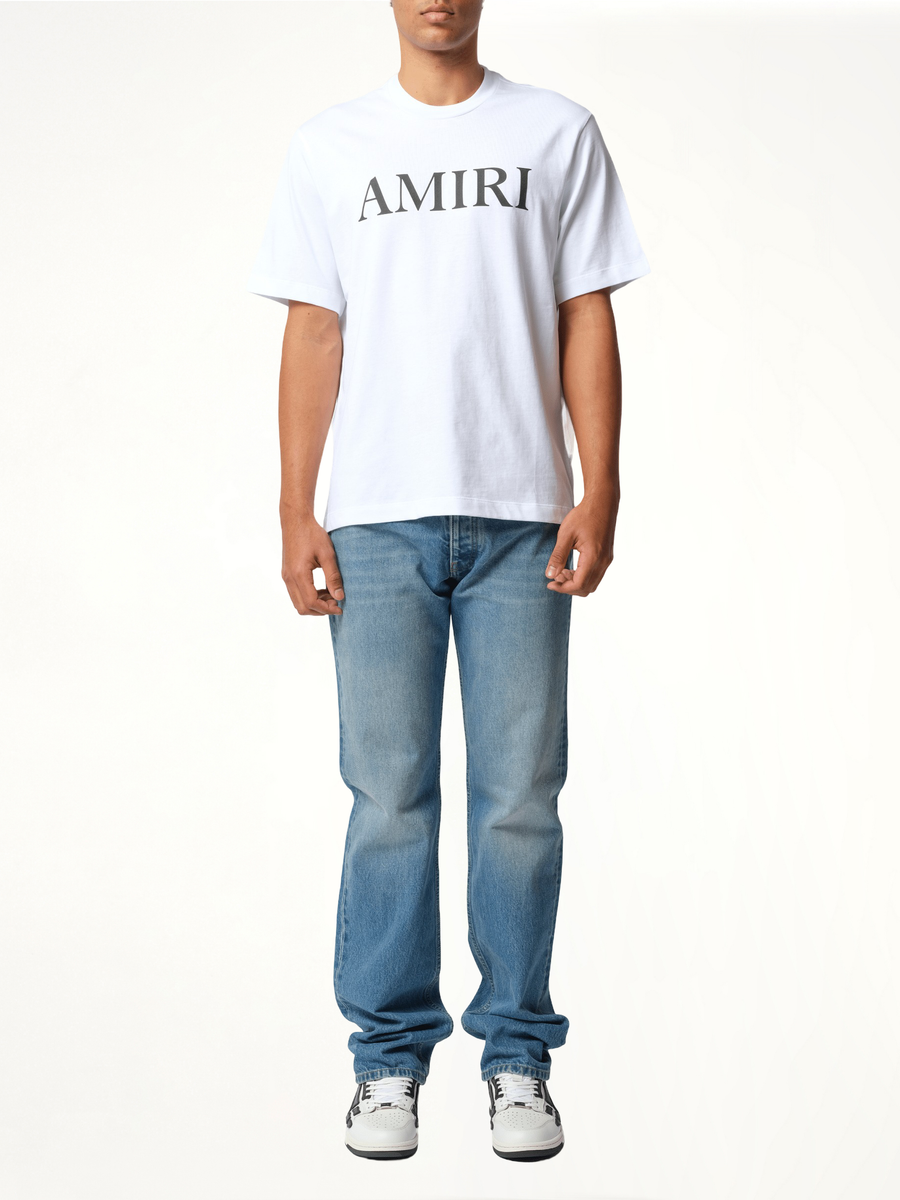 Amiri Core Logo T-Shirt in White/Black
