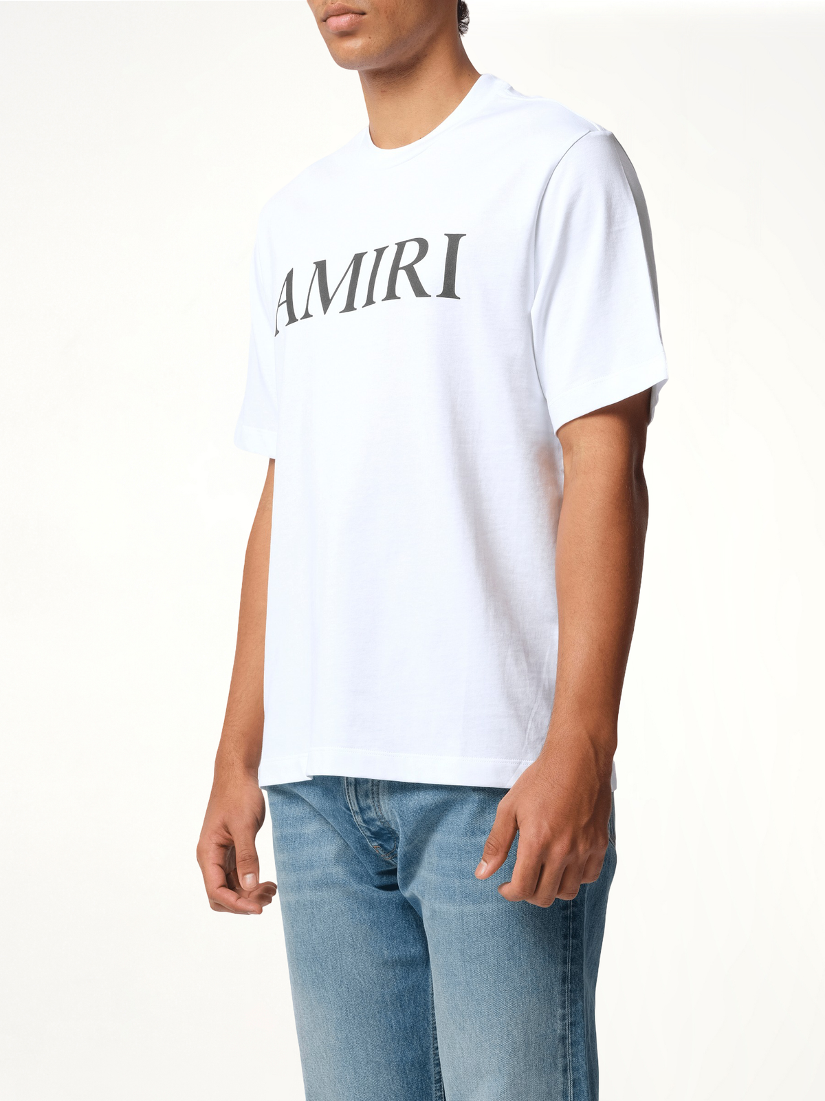 Amiri Core Logo T-Shirt in White/Black